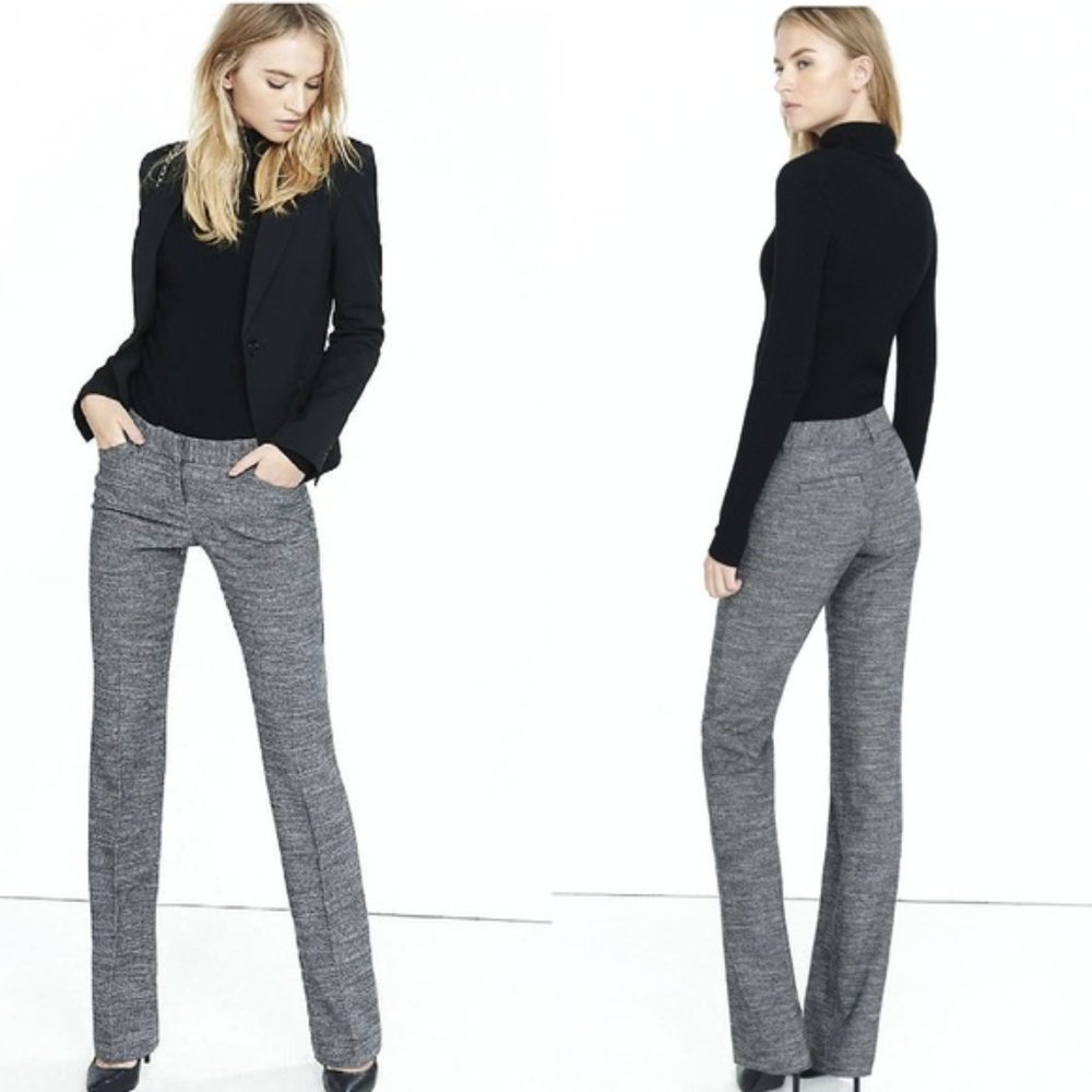 Express Gray Straight Leg Pants